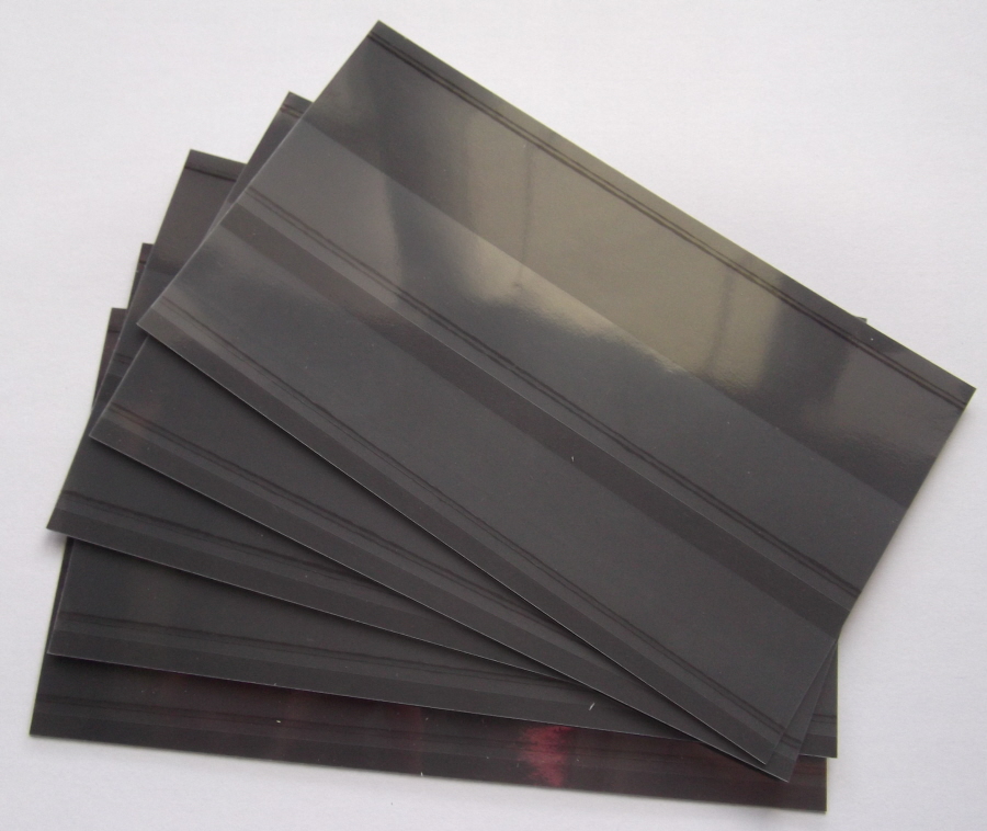 (image for) 100 Stockcards 148 x 85mm 2-strips with coverfoil